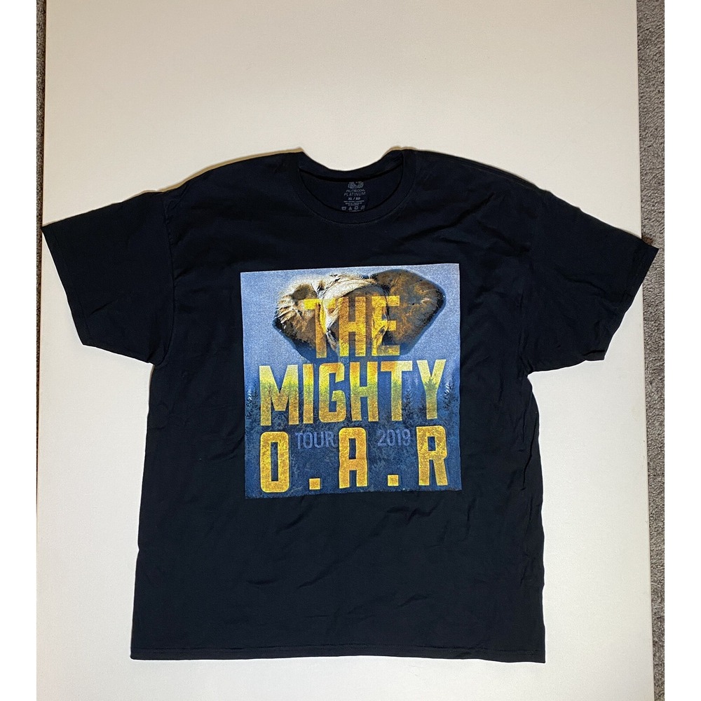 Fruit of the Loom The Mighty O.A.R. 2019 Tour Band Tee Black Mens XL Graphic